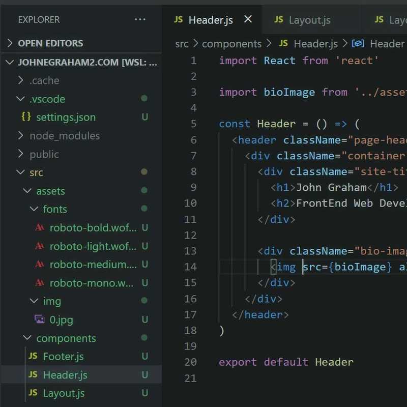 John Graham | FrontEnd Web Developer