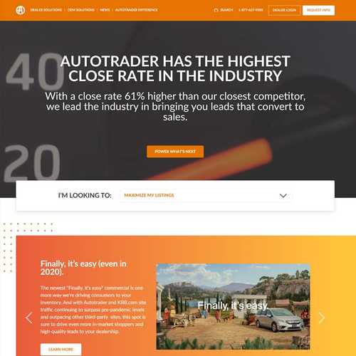 B2B Autotrader Homepage